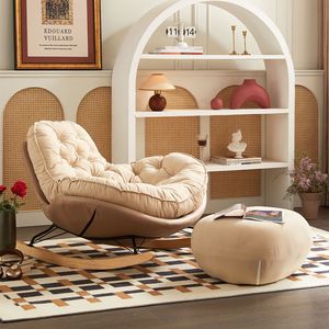 <span class=keywords><strong>Fauteuil</strong></span> inclinable à bascule Lazy Sofa au design minimaliste pour balcon, <span class=keywords><strong>fauteuil</strong></span> individuel de loisirs pour adultes - Product Image 1