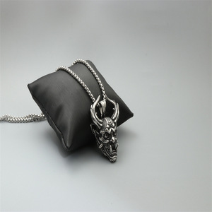 Collar con Colgante de Demonio Infernal, Acero Inoxidable, Forma de Rostro, Joyería de Moda, Regalo para Hombres y Mujeres - Product Image 3