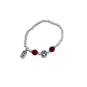S925 Sterling Silver Chinese Style <b>Red</b> Cinnabar <b>Bracelet</b> With Health Charm For Women Fashion Jewelry Gift - Product Image 5