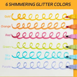 Juego de 6 Marcadores Fluorescentes de Colores Pastel, a Base de Agua, Calidad Estable, Venta al Por Mayor - Product Image 2