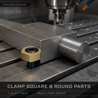 Fixation à came double excentrique à six pans et division inégale M4-M16 pour le serrage latéral des pièces sur les centres d'usinage CNC