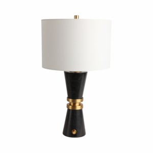 Cone <b>Table</b> Lamp With Marble Base Modern Accent Lamp For Bedroom Living Room <b>Bedside</b> Desk Use Decorative - Product Image 1