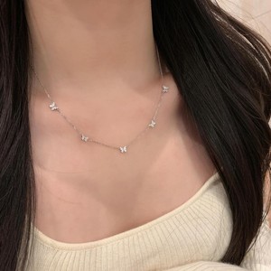 Su misura S925 in <span class=keywords><strong>argento</strong></span> Sterling Full Diamond collana a farfalla catena per clavicola da <span class=keywords><strong>donna</strong></span> elegante e Versatile lusso bel <span class=keywords><strong>girocollo</strong></span> - Product Image 4