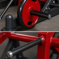 Machine à Squat Multifonctionnelle Commerciale pour Salle de Sport, Station de Presse à Jambes en Acier Robuste avec Barres de Poignée