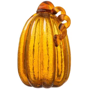 Hand Blown glass colorful Halloween pumpkin for decoration