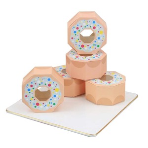 Donut Shaped Candy <b>Gift</b> <b>Box</b> Paper Chocolate Packaging <b>Box</b> for <b>Wedding</b> Birthday Party - Product Image 4