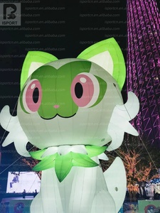 Mascotte gonflable <span class=keywords><strong>géante</strong></span> LED Pokémon Sprigatito en promotion pour la promotion en centre commercial, les événements pour fans, les parcs à thème, les expositions et les fêtes - Product Image 6