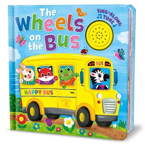 Libro de canciones Wheels on the Bus, libro musical con 1 botón para niños pequeños y bebés |   Libro de Sonidos para Cantar Juntos - Product Image 1