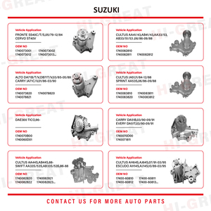 Pompa dell'Acqua di Alta Qualità per Sistema di Raffreddamento Auto 17400-85830 per SUZUKI <span class=keywords><strong>VITARA</strong></span> (ET, TA, TD) 2.0 V6 24V Trazione Integrale - Product Image 5