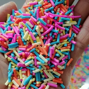 1kg DIY Slime Supplies Filler Christmas Decoration Craft Mixture Star Long Polymer Clay Candy Sprinkles Slices
