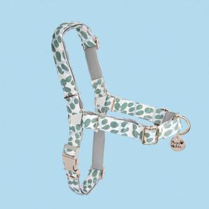 Harnais pour chien de taille M, de luxe, de qualité supérieure, en coton doux et respirant, personnalisé, réglable, durable, avec fermeture à boucle tendance pour chiens - Product Image 1