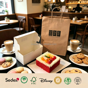 Servicio Integral de Empaquetado de Alimentos Ecológico, Biodegradable y Reciclable Personalizado con Logotipo Impreso en Bolsas de Papel Kraft, Cajas para Pasteles, Vasos y Papel Antigrasa para Sándwiches - Product Image 2
