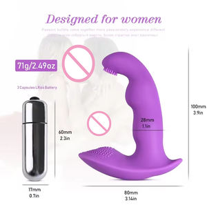 Nuovo massaggiatore prostatico può essere indossato all'esterno <span class=keywords><strong>per</strong></span> gli uomini e le <span class=keywords><strong>donne</strong></span> a <span class=keywords><strong>masturbarsi</strong></span> nel giardino di silicone vibratore anale retrattile - Product Image 5