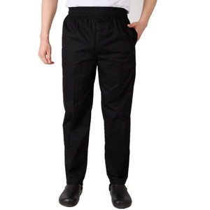 Hotel Bar Restaurante Chef Uniforme Chef Pantalones Cintura alta elástica Cocina Chef Pantalones Uniformes de trabajador - Product Image 1