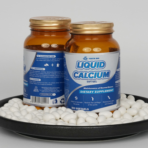 Cápsulas Blandas de Calcio Líquido de Alta Potencia con Vitamina D3 para Mujeres Mayores - Apoya la Densidad Ósea 1200mg Cápsulas Blandas por Frasco - Product Image 1