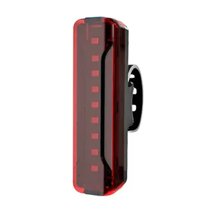 Lampe de vélo LED longue durée de fonctionnement 50 heures feu arrière de vélo étanche USB Rechargeable vélo feu arrière voyant d'avertissement