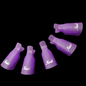 Precio de fábrica barato al por mayor 10 unids/bolsa plástico Nail Art Soak Off Clip de dedo acrílico UV Gel removedor de esmalte de <span class=keywords><strong>uñas</strong></span> envoltura herramienta Clips - Product Image 3