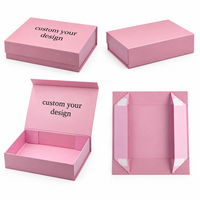 Boîte cadeau magnétique pliable de luxe personnalisée, boîte d'emballage rigide en papier pliable avec logo personnalisé pour cadeaux, vêtements, cosmétiques