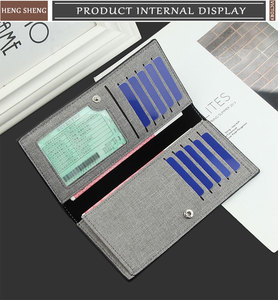 <span class=keywords><strong>กระเป๋า</strong></span>สตางค์ผู้ชายยาวแบบลำลองกระเป๋าสตางค์ธุรกิจผ้าใบ - Product Image 5