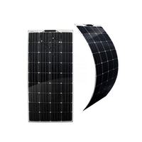 Module solaire monocristallin flexible léger et facile à transporter 50w 100w 200w 300w 400w 450w 500w pour bateau, voiture, balcon