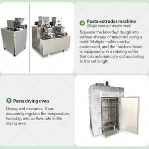 Machine à pâtes rigatoni de fabrication égyptienne, capacité de 150 kg/h à 200 kg/h, production de 30 kg à 100 kg/h, pour usage domestique - Product Image 5