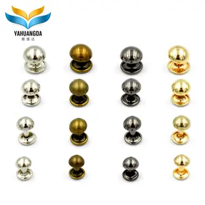 Metal Handbag Rivet Wholesale Factory 6mm Double Mushroom Rivets High Quality Metal Screws And Leather Rivets For Handbag