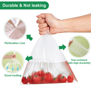 Bolsas Transparentes para Almacenamiento de Alimentos, para Pan, Frutas, Verduras, Bolsa de Plástico Personalizada para Productos Agrícolas en Rollo - Product Image 3