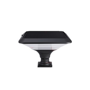 Lampe solaire extérieure à colonne LED en alliage d'aluminium IP65 étanche, lumière de jardin 2700K blanc chaud, montage mural, grande taille - Product Image 4