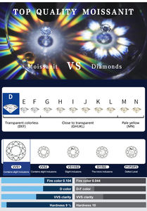 Boucles d'<span class=keywords><strong>oreilles</strong></span> tendance en argent 925 style hip-hop, avec diamants Moissanite VVS, à visser, pour hommes et femmes, vente en gros, offre spéciale - Product Image 2