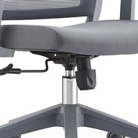 Chaise de bureau ergonomique JOHOOFURNITURE avec appui-tête, cadre gris, vente directe usine, chaise de bureau confortable avec coussin épais