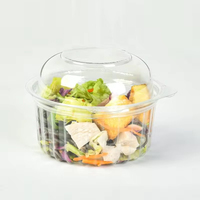 Boîte à bento ronde en PET transparent LOKYO, 16 oz, 32 oz, récipient en plastique pour la préparation des repas, pour salade de fruits, pâtisserie, sandwich