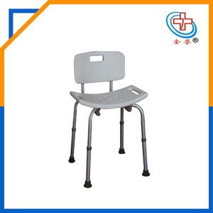 Silla de baño de aleación de aluminio JINYU, blanca, talla única, para uso en ducha por personas mayores y con discapacidad. - Product Image 4