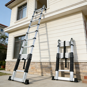 Échelle télescopique multifonctionnelle en alliage d'aluminium épaissi de haute qualité à 12 marches, pliable pour usage domestique - Product Image 5