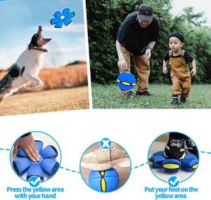 Squeak Toy goma Fútbol Bounce Ball Frisbeed Ball Outdoor Vent Toy Juguete de descompresión mágica - Product Image 5