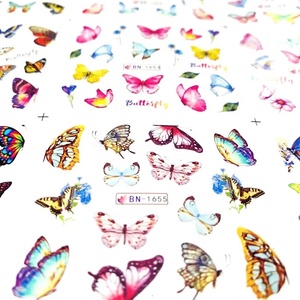 12 Design di Adesivi per Unghie 3D a Farfalla Autoadesivi con Trasferimento ad Acqua e Tatuaggi Estivi (Carta per Trasferimento ad Acqua) - Product Image 3