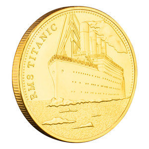 Moneda Conmemorativa del Incidente del RMS Titanic, Moneda Coleccionable Bañada en Oro, Moneda de Arte de la Colección Titanic - Product Image 5