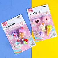 Cadeaux scolaires pour enfants, mini gommes créatives mignonnes de style kawaii en forme de crème glacée pour les filles