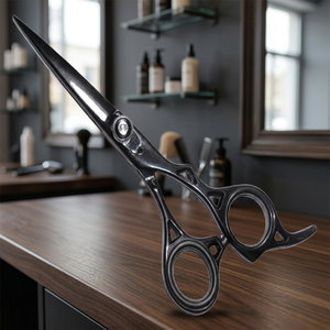 Ciseaux à cheveux professionnels en acier inoxydable 4Cr13 à haute teneur en carbone, lames ultra-affûtées, manche long, pour droitiers, pour une coupe de précision - Product Image 3