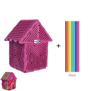 <span class=keywords><strong>2026</strong></span>年流行产品 儿童创意感官玩具 拼接小房子 3D减压感官活动板 - Product Image 4