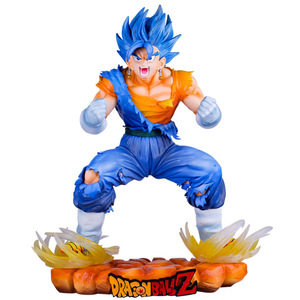 Figuras de Anime Son Goku <span class=keywords><strong>Vegetto</strong></span>, Modelo DBZ Super Saiyan GK Explosion Begit Squatting Pose, 3 Estilos, 29cm - Product Image 2