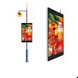 P4 poste de luz de calle al aire libre pantalla LED Pantalla de carretera tablero de publicidad poste de luz solar pantalla de visualización LED - Product Image 4