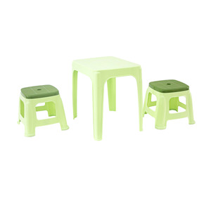 Plastic Rectangular Modern Outdoor Dining <b>Table</b> Stackable <b>Foldable</b> Extendable Lightweight Durable Pastel Color Waterproof PP - Product Image 3