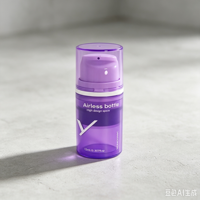 Flacon pompe airless de luxe en PP 15ml 30ml 50ml avec logo personnalisé pour nettoyant visage, shampoing et emballage de soins personnels