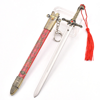 Épée miniature en alliage de zinc de haute qualité, entièrement métallique, jeu d'épée, Oathkeepers, 22 cm, mini katana avec fourreau éjectable