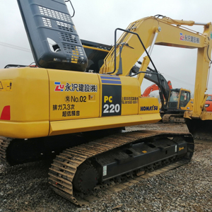Komatsu ปั๊มไฮดรอลิกรถขุดสีเดิม PC220-8 22ตันเครื่องจักรก่อสร้างที่เชื่อถือได้ - Product Image 1