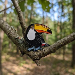 Collection de Broches Émaillées Oiseaux Tropicaux : <span class=keywords><strong>Toucan</strong></span>, Ara, Perroquet, Galah, Cockatoo – Badge Animal Mignon, Cadeau pour Amateurs de Nature, Épingles en Métal - Product Image 4