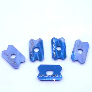20x12x2.0 2R Tungsten Carbide Cutting Inserts Polished Woodworking Tools for Trimming Cutter Edge Banding Machine Parts