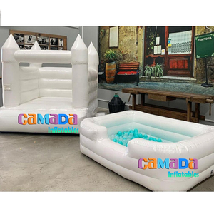 บ้านเด้งสีขาวเกรดเชิงพาณิชย์บ้านเด้ง13ft 12ft สีขาวบ้านเด้งสีขาวเด็กวัยหัดเดิน - Product Image 4