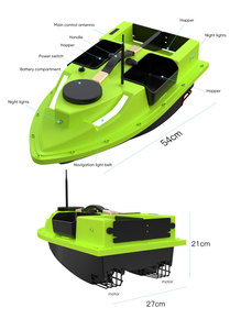 GPS Fish gear Bait <b>Boat</b> with Luminous LED Large Battery <b>Remote</b> <b>Control</b> <b>Boat</b> Lure Fishing Plastic Design - Product Image 6