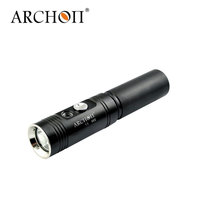ARCHON V10S II Lampe de plongée portable 1200 lumens, lampe torche étanche à 100 m avec lumière sous-marine 6500K, lampe de plongée 18650